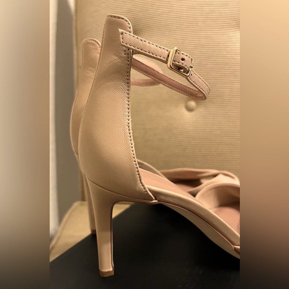 NWOT Nordstrom Anders Leather Ankle Strap Sandal in Tan Candy - Size 8 - Picture 10 of 17